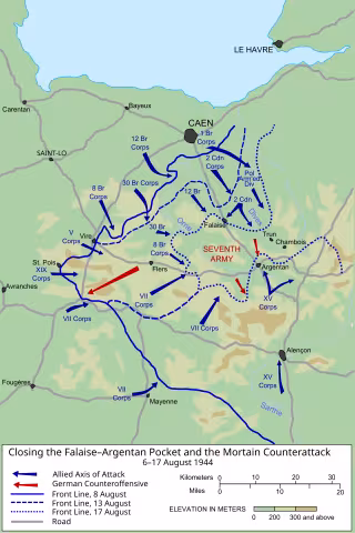 Falaise pocket