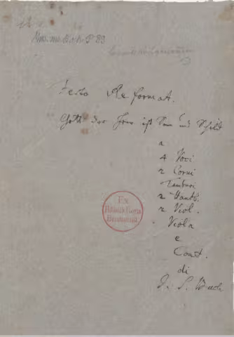 Gott der Herr ist Sonn und Schild, BWV 79