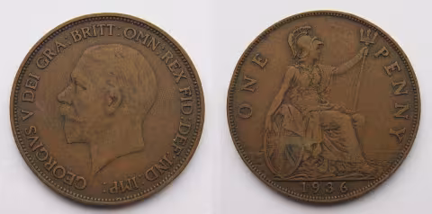 History of the British penny (1901–1970)