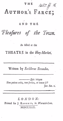 The Author's Farce
